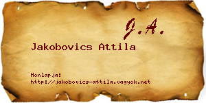 Jakobovics Attila névjegykártya